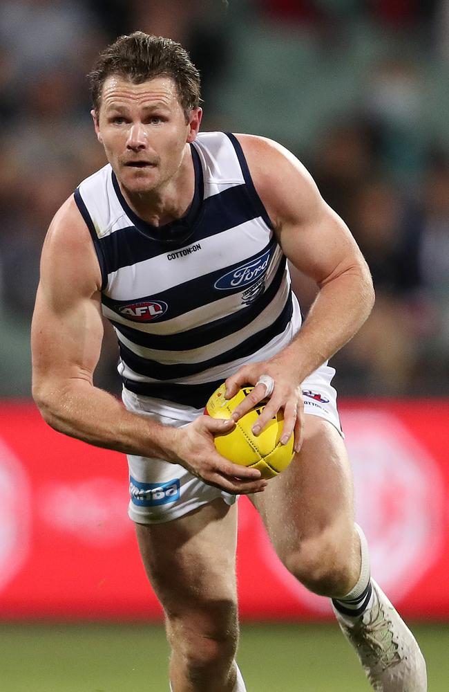 Geelong’s Patrick Dangerfield. (Photo by Sarah Reed/AFL Photos via Getty Images)