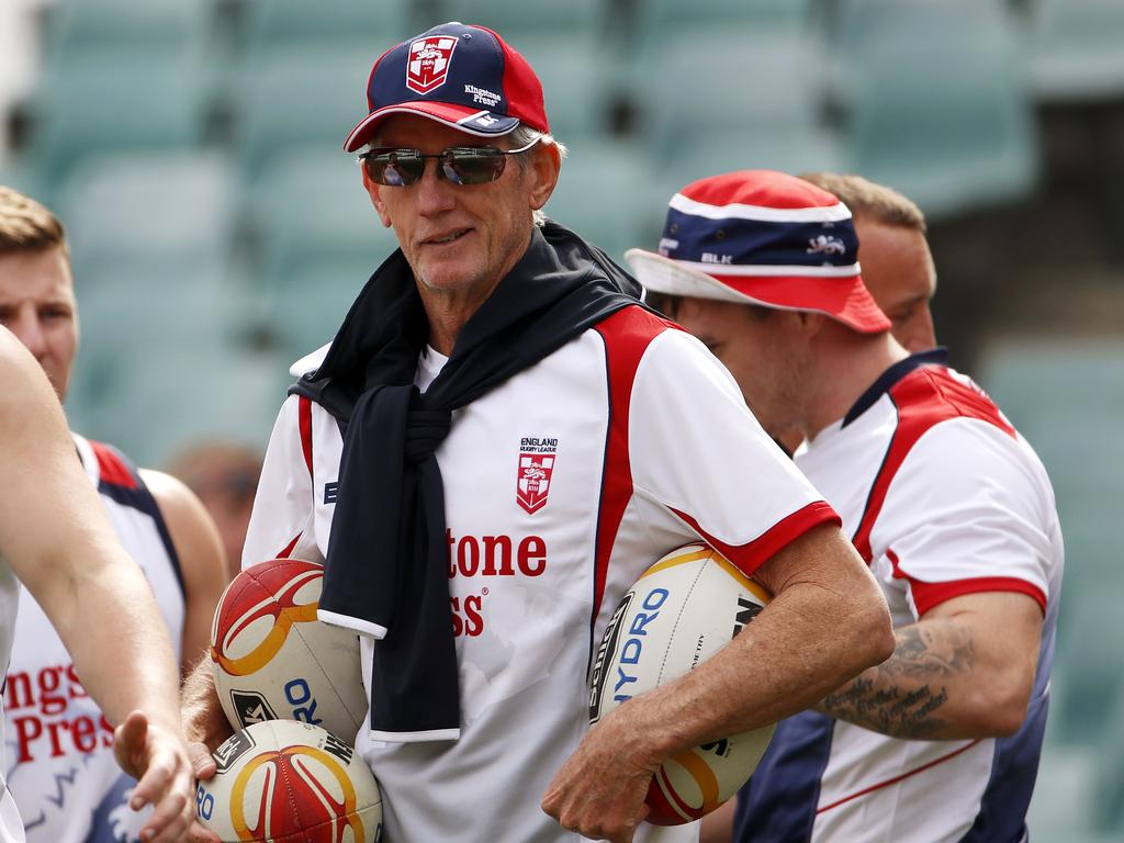 Wayne Bennett led England to a second-place finish at the 2017 Rugby League World Cup. (AAP Image/Daniel Munoz)