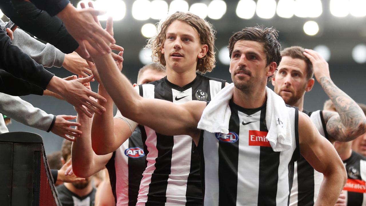 Scott Pendlebury is in All-Australian form in a new role at halfback.
