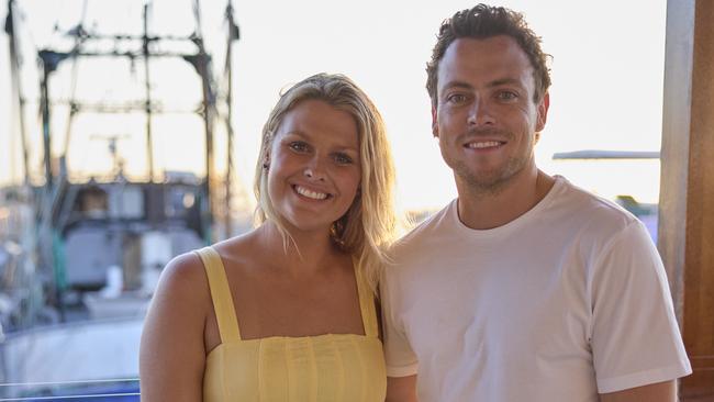 Home and Away co-stars and real life couple Sophie Dillman and Patrick O'Connor