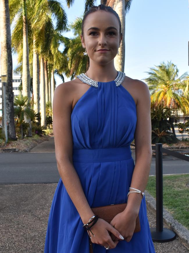 Jacallen Dooley at the Sarina State High School formal at the MECC, Mackay, on Thursday November 19. Picture: Zizi Averill