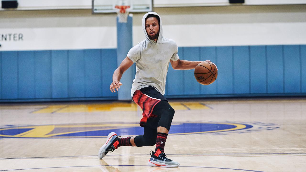 NBA superstar Steph Curry is the apparel's major ambassador. Picture: Under Armour