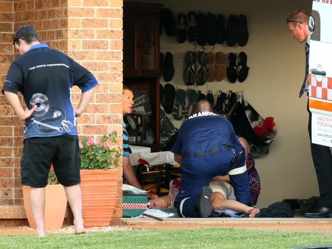 The woman was doused in petrol during the attack. Picture: Nathan Edwards