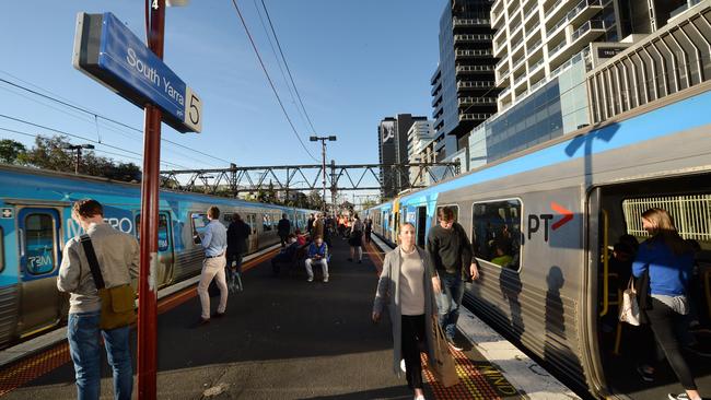 South Yarra station is Melbourne’s busiest station outside the City Loop. Picture:Rob Leeson.