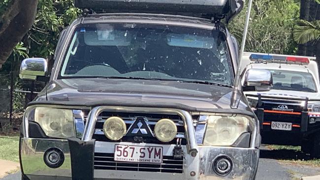 The stolen Pajero found in Kennedy Lane, The Range.