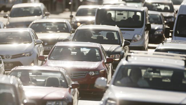 Traffic in Murray Street, Hobart. Picture: MATHEW FARRELL