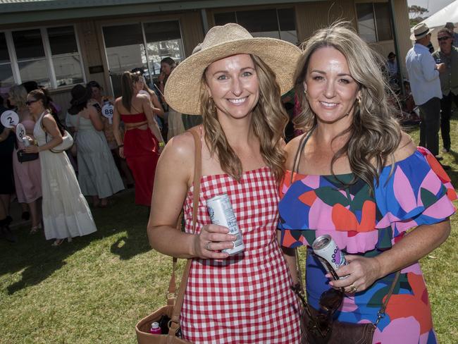 Kristy Allen, Chelsea Spratt 2024 Manangatang Cup. Picture: Noel Fisher