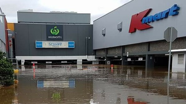 Lismore Shopping Square as floodwaters recede out from the second floor from the devasting floods of 2022.