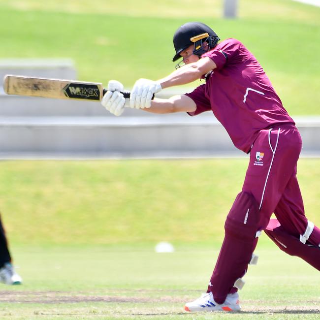 Ipswich batsman Callum Pamenter GPS First XI cricket between Terrace and Ipswich Grammar School Saturday February 1, 2025. Picture, John Gass
