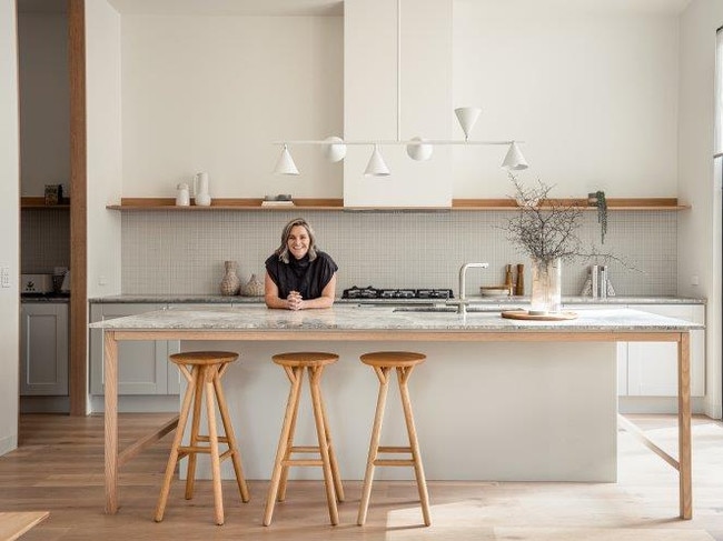 “Mansplainers” take note: that woman in the kitchen may have built it. Morelle House architect Taeler Jordan, of For The Love of Design (FTLO Design). Picture: Mark Cross