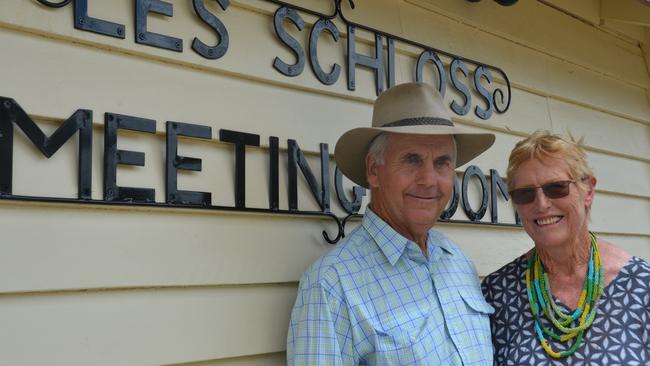 Les Schloss and Roslyn Gregor at the 2019 Nanango Australia Day celebrations.