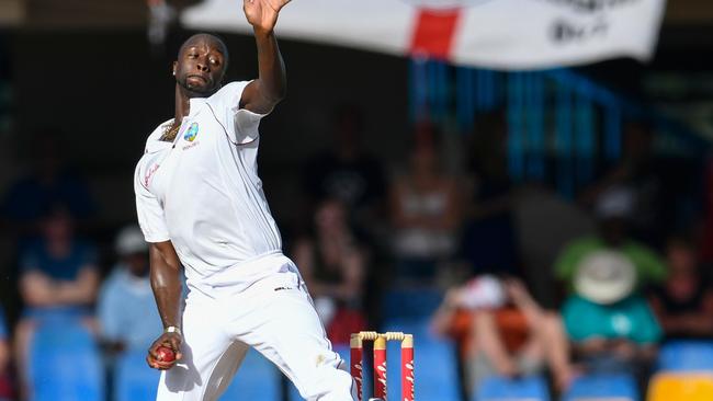 Kemar Roach was awarded man of the match. (Photo by Randy Brooks / AFP)