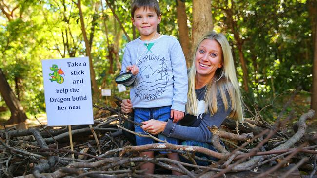 Kids’ play: fun in Dragon's Nest area of Stony Range.