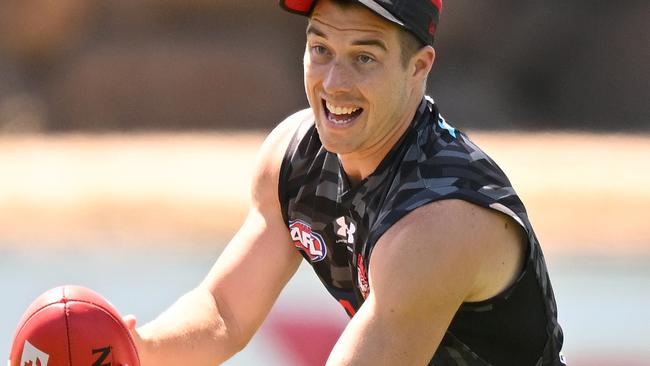 Track watchers at The Hangar will tell you no one has worked harder than Zach Merrett this pre-season.