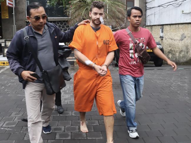 Nicholas Carr, 26, claims he has no memory of his violent frenzy where he fly kicked a motorist. Picture: Lukman S. Bintoro