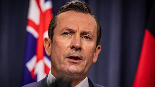 West Australian Premier Mark McGowan shut Perth down due to one positive case. Picture: Tony McDonough/Getty Images