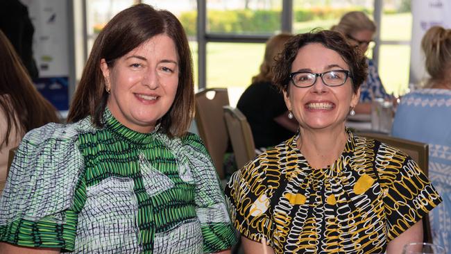 Kelly Ralston and Genevieve Mogridge at the October Business Month 2023 in Mindil Beach Casino Resort, Darwin. Picture: Pema Tamang Pakhrin