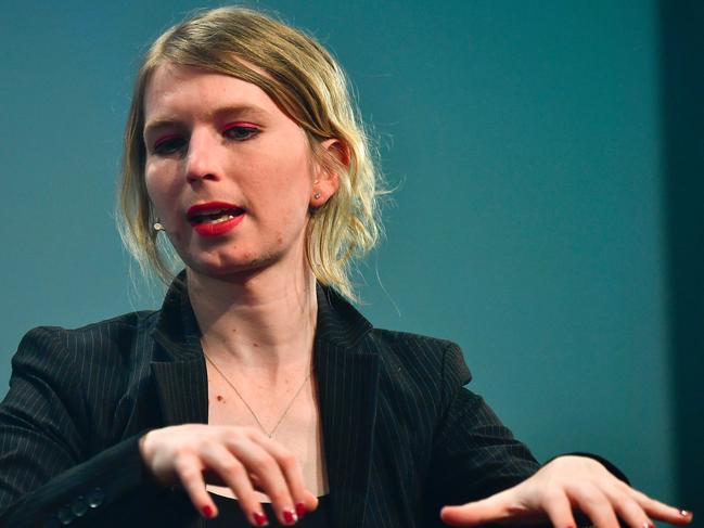 Former US soldier Chelsea Manning speaks at a digital media convention. Manning is named in the indictment against Julian Assange. Picture: AFP