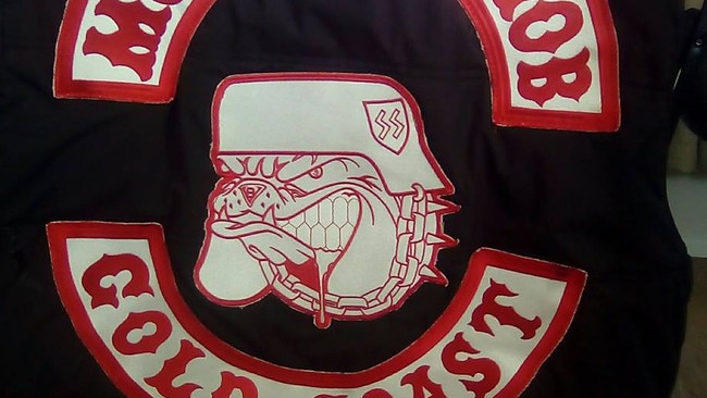 Gold Coast Mongrel Mob colours and patches. Photo: Supplied