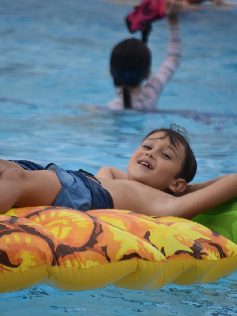 PARTY TIME: There were plenty of splatters and splashes at Dalby's pool party on Saturday afternoon.