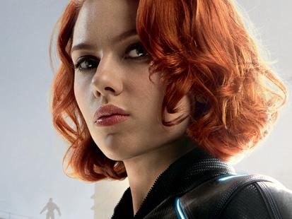 Black Widow (played by Scarlett Johansson) poster for Marvel film Avengers: Age of Ultron