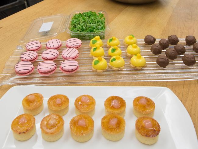 Desserts for the Windsor Horse How include macaroons, truffles and mini creme brulee. Picture: AFP PHOTO / POOL / David Parker