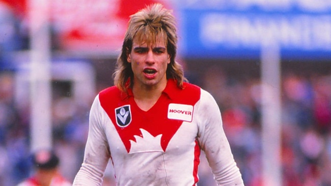Warwick Capper in his playing days with the Swans