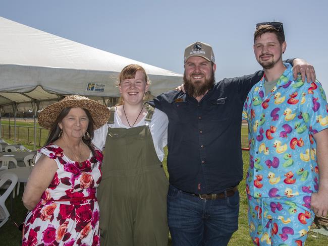 Kylie Blitho, Felicity McLeod, Andrew McLeod, Nate Mangan 2024 Manangatang Cup. Picture: Noel Fisher