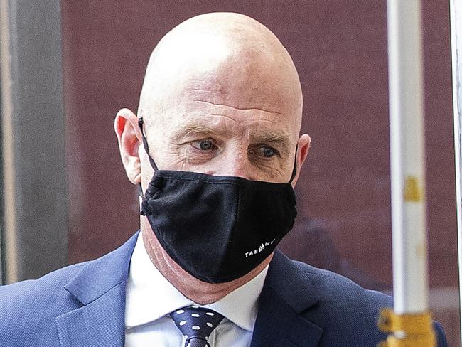 Premier Peter Gutwein walks out of parliament over Covid scare