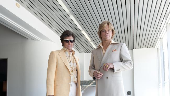 Michael Douglas (left) and Matt Damon in a scene from film Behind the Candelabra Picture: Roadshow Supplied –