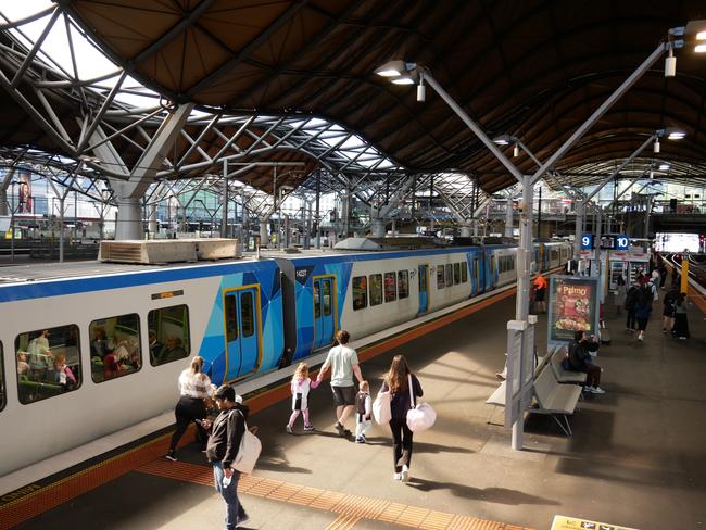 Southern Cross Station, Melbourne, Vic. 29/9/24. Generic pictures of station. Picture: Grace Frost