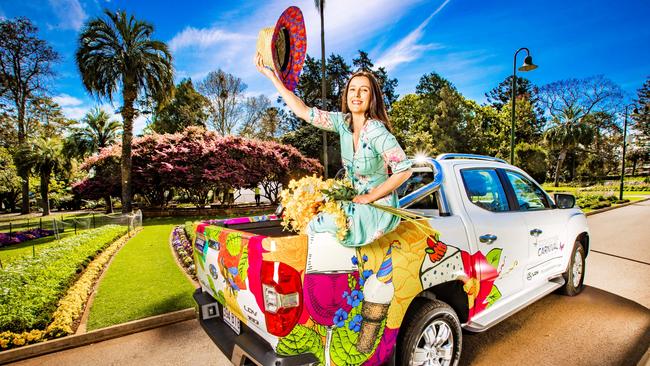 Toowoomba Carnival of Flowers, Maddison Cross at Laurel Bank Park. Photo – Nigel Hallett