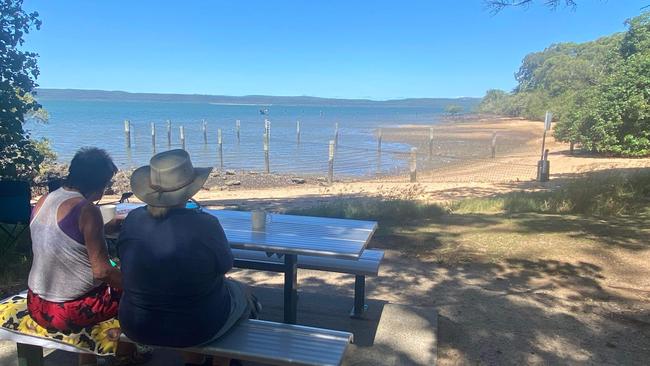 Residents enjoying Pats Park on Macleay Island. Picture: Supplied.