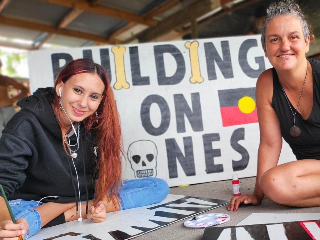 Members of Deebing Creek Justice – Jarjumbah Protection Site. Picture: Facebook