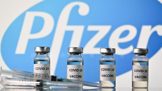 Pfizer-BioNTech’s COVID-19 vaccine was granted an emergency use authorisation, paving the way for its imminent rollout across the country. Picture: Justin Tallis / AFP