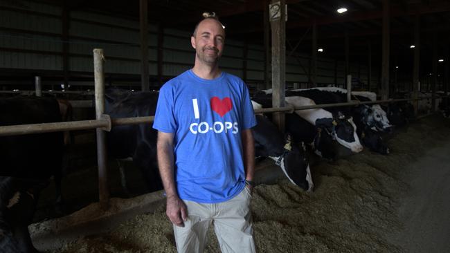 Wisconsin dairy farmer Daniel Diederich. Picture: Daniel Kramer