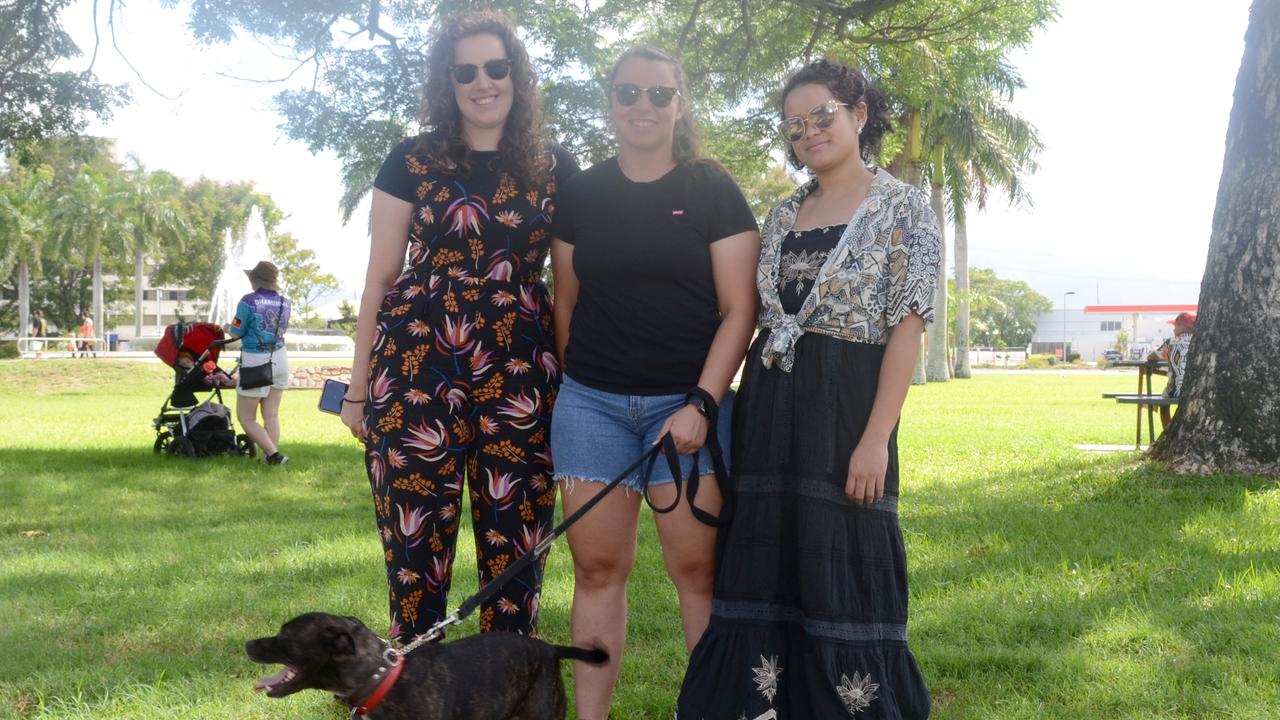 Cricket and friends at Rockhampton's Invasion Day Rally 2021