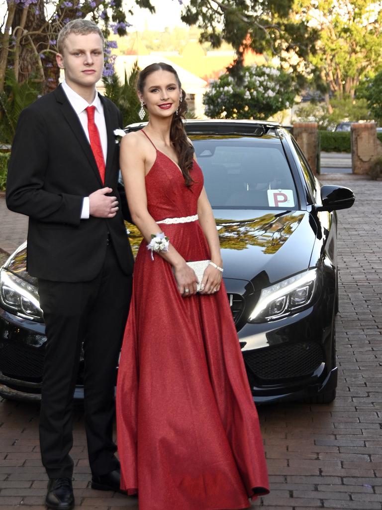 Emerson Talbot and Jemma Butlin. Students from The Flexi School celebrated their graduation with a formal at Gips.