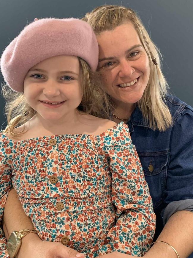 Tilly and her mother Jodie Paterson Russell. A fatal accident on the Bruce Highway near Chatsworth on May 12, 2023 tragically killed Jodie and hospitalised Tilly. Picture: supplied