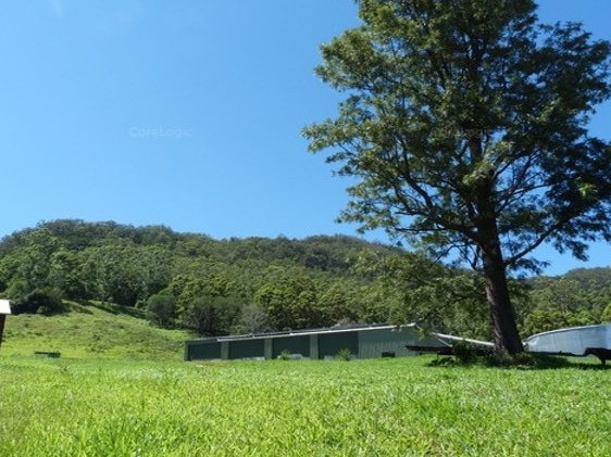 The 162.5 hectare property at 142 Ryans Road, Tallebudgera Valley, has a $600,000 shed and a 650k litre rainwater tank. Picture: Core Logic