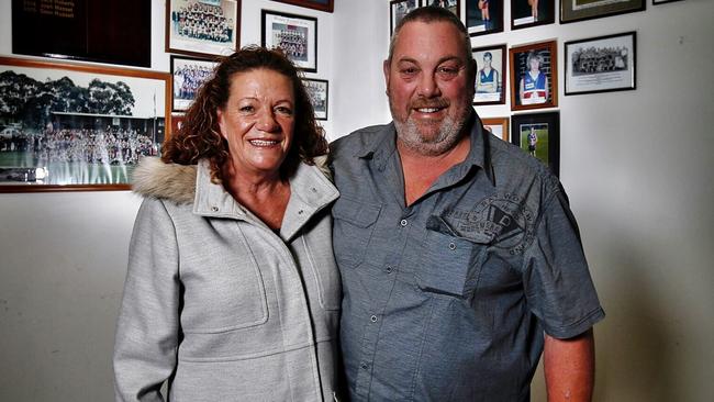 Shane Mumford’s parents Glenn and Janet. Picture: Michael Klein