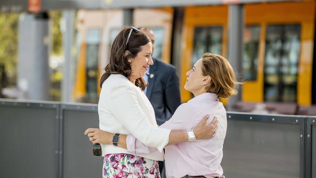 Queensland Premier Annastacia Palaszczuk and Jackie Trad insist there will be no tram tax Picture: Jerad Williams.