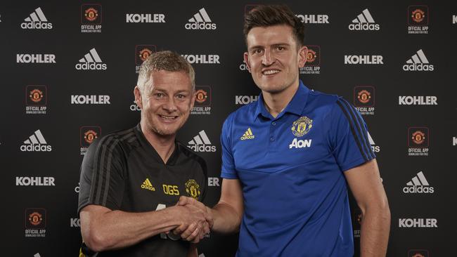 Harry Maguire is a massive signing for United. Photo: Manchester United via Getty Images