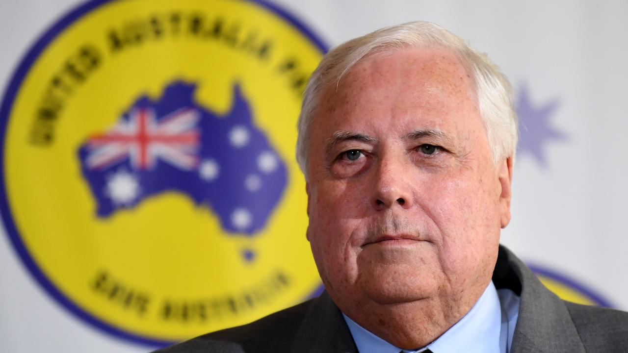 Clive Palmer is also contesting the election with his political outfit the United Australia Party. Picture: NCA NewsWire / Dan Peled