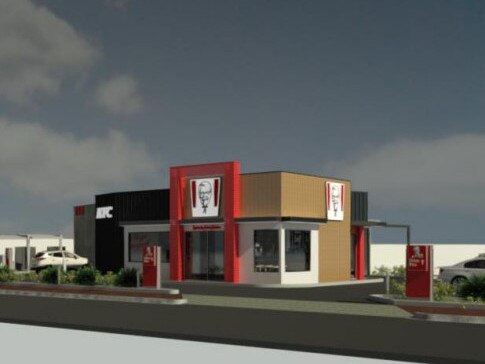 An artist visualisation of the proposed KFC on Grand Junction Rd at Northfield. Picture: Neilsen Architects