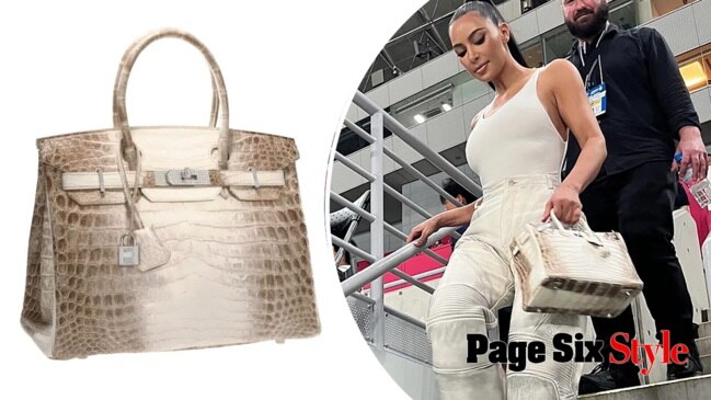 Kim Kardashian Casually Wore a Super-Rare Birkin to a Soccer Game