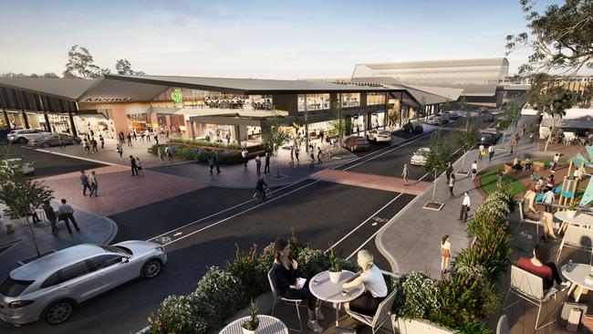 An artist’s impression of the new Mernda Town Centre.