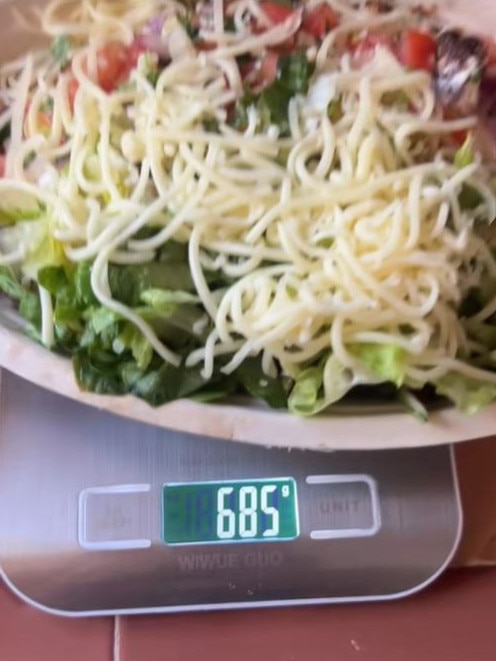 The order with the woman’s name. Picture: TikTok/EmilyJoyLemus