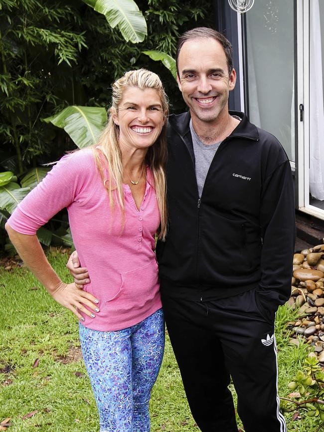 Lizzie Williamson with actor director husband Felix. Picture: Justin Lloyd