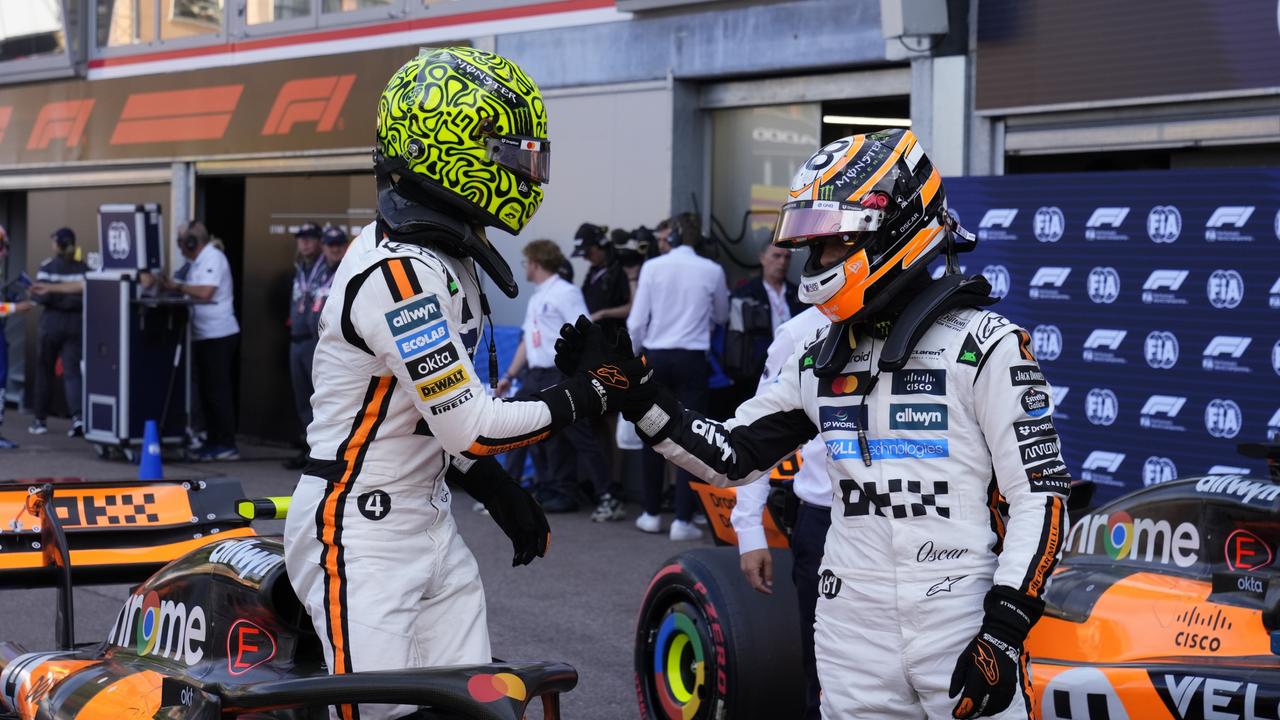 Oscar Piastri congratulated his McLaren driver Lando Norris after taking pole position.